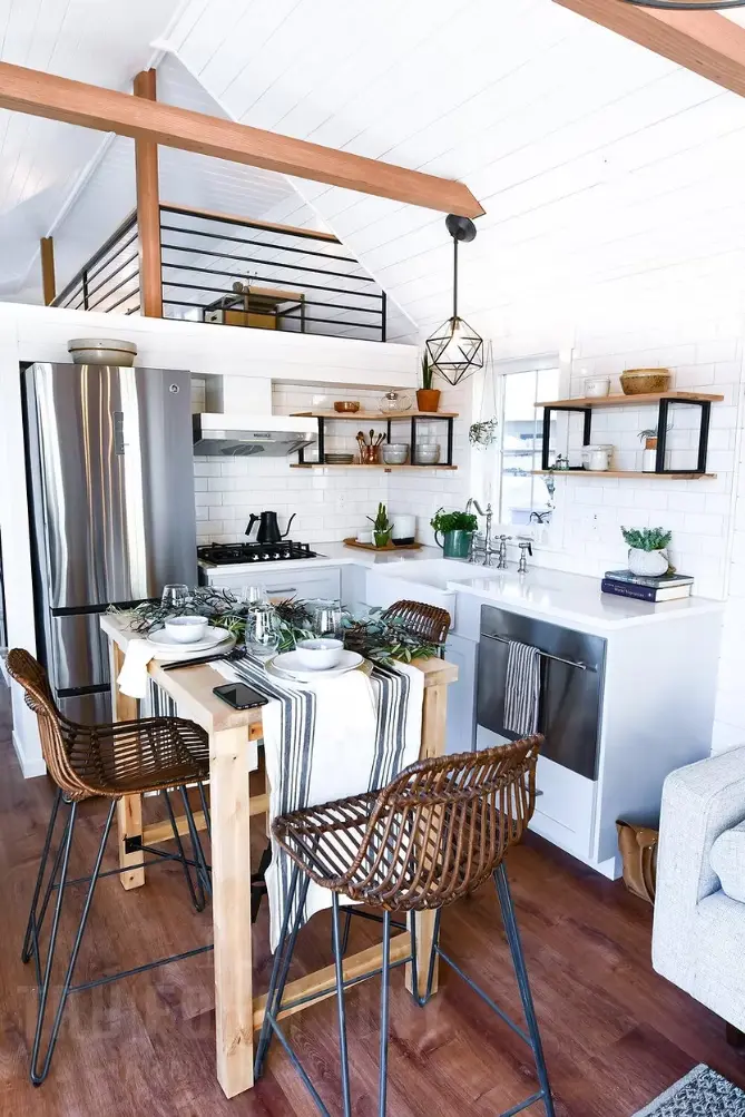 0554 Stunning 480 sq ft modern style farmhouse smallhometours.com 3