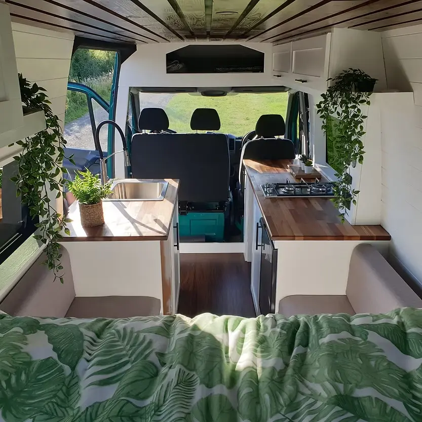 0564 A truly unique totally awesome uber luxurious off grid adventure van that can comfortably travel smallhometours.com 8