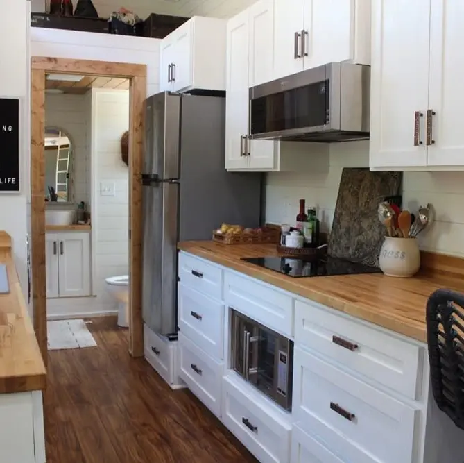 0571 Unique 28 x 8.5 custom built tiny house for sale smallhometours.com 3