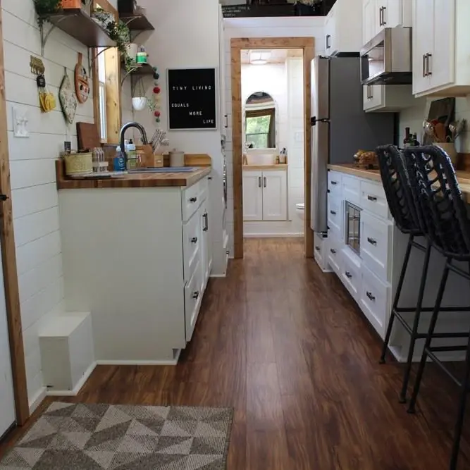 0571 Unique 28 x 8.5 custom built tiny house for sale smallhometours.com 9
