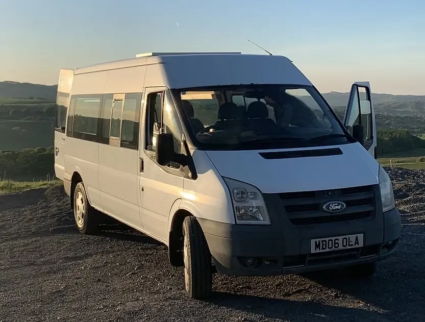 0576 Beautiful Ford transit campervan with organic spaces functionality and simplistic living smallhometours.com 5