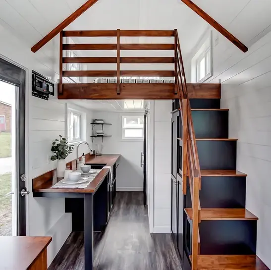 0579 20 ft tiny house built in benches w storage 72000 smallhometours.com 11