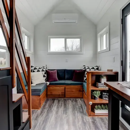 0579 20 ft tiny house built in benches w storage 72000 smallhometours.com 7