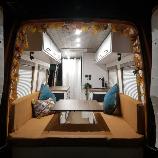 0580 Beautiful orange sprinter luxury finish in sale w low price smallhometours.com 2