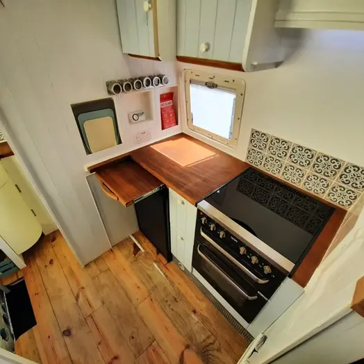 0584 Handcrafted Mercedes sprinter build with re claimed and ecological materials as possible smallhometours.com 1