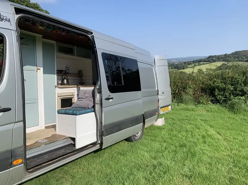 0588 Beautiful off grid stealthy Mercedes sprinter camper lwb smallhometours.com 5