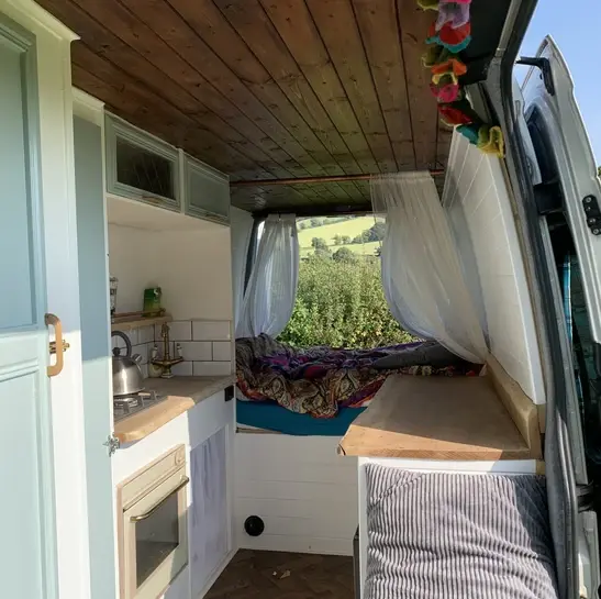 0588 Beautiful off grid stealthy Mercedes sprinter camper lwb smallhometours.com 6