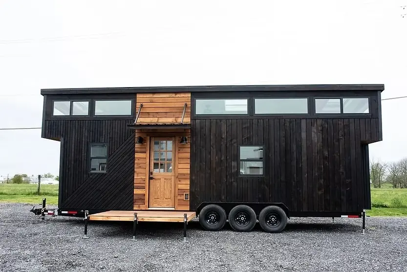 0593 Beautiful tiny house with removable pergola deck smallhometours.com 1