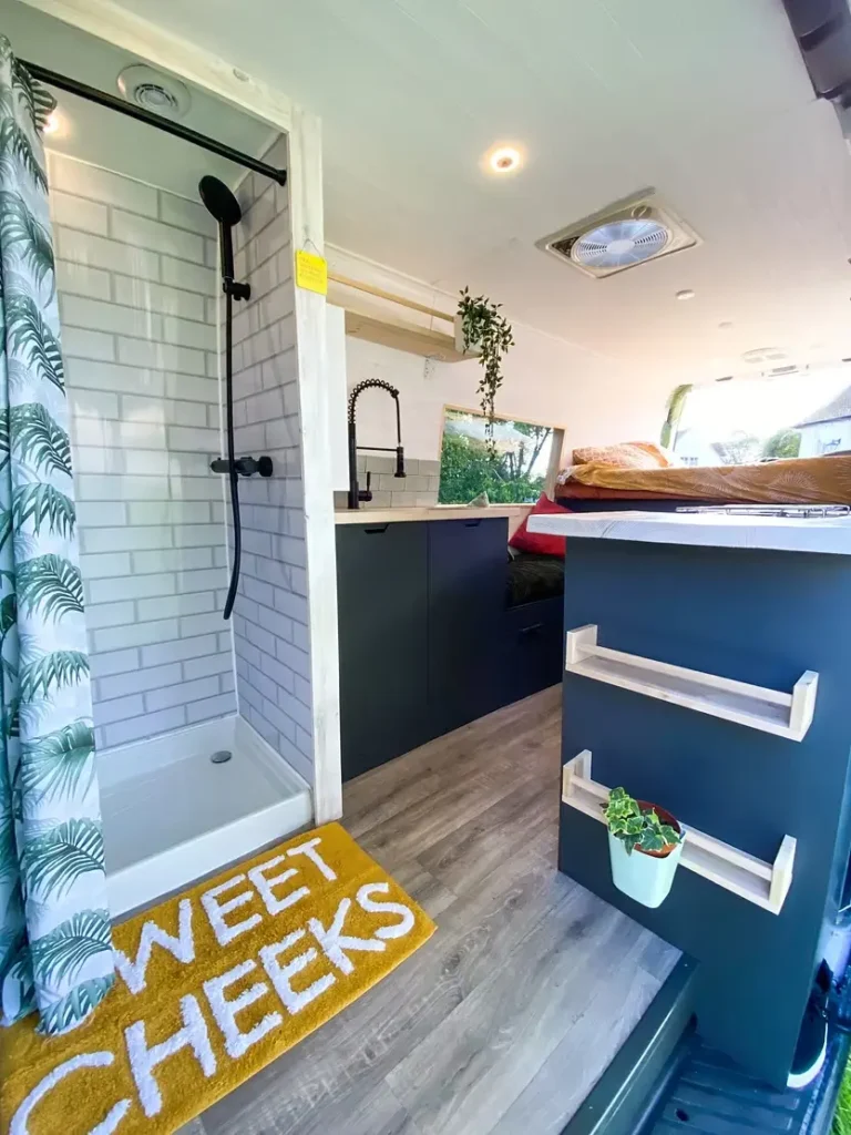0596 Stunning 2020 luxury fully off grid motorhome conversion on a 2007 Mercedes sprinter smallhometours.com 3