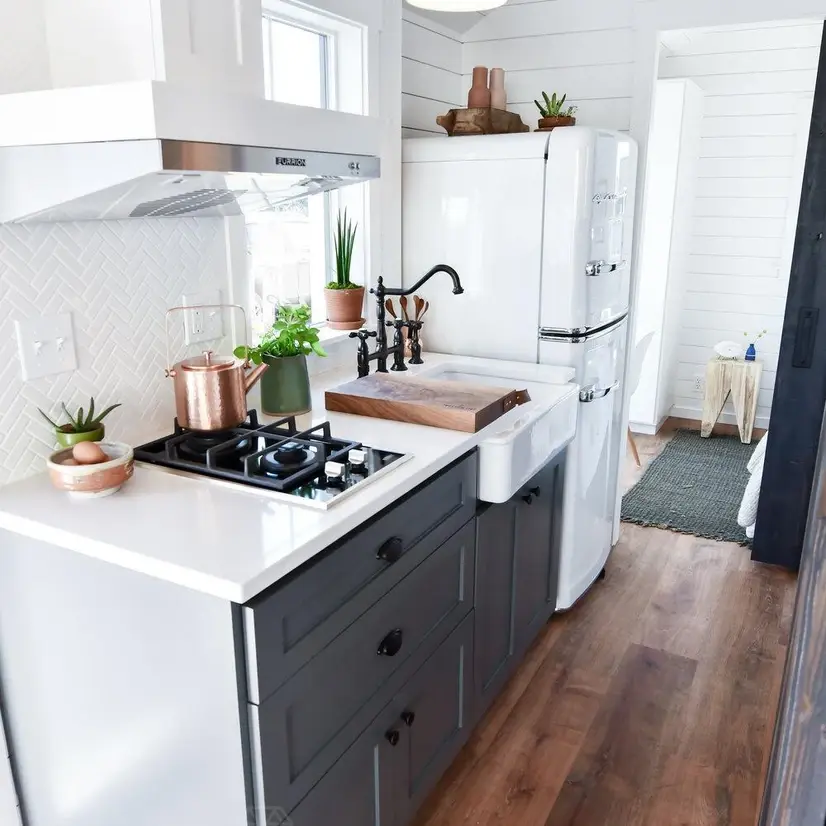 0597 Stunning one level farmhouse modern style tiny house smallhometours.com 3