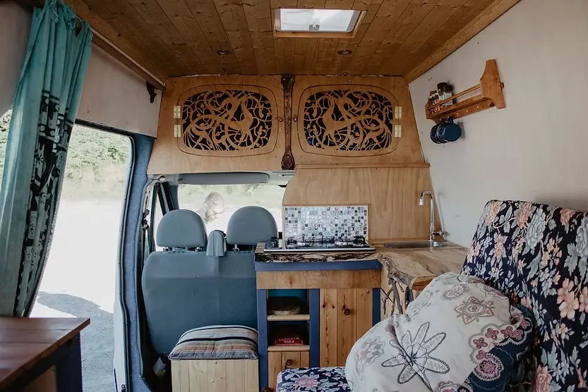 0606 Fully insulated with kingspan celotex customised woodwork in the entire space ford transit smallhometours.com 5