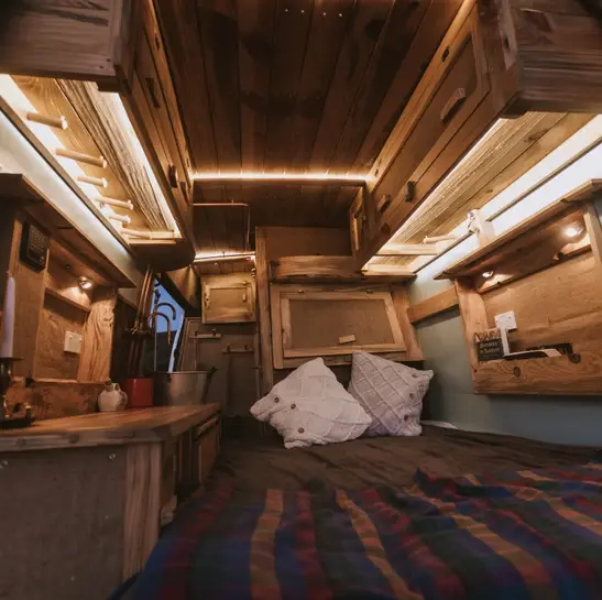 0608 Dont be fooled by his rustic interior this LDV van is packed with cool features smallhometours.com 6