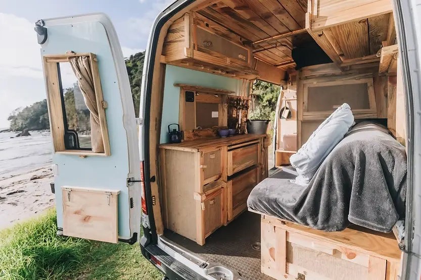 0608 Dont be fooled by his rustic interior this LDV van is packed with cool features smallhometours.com 8
