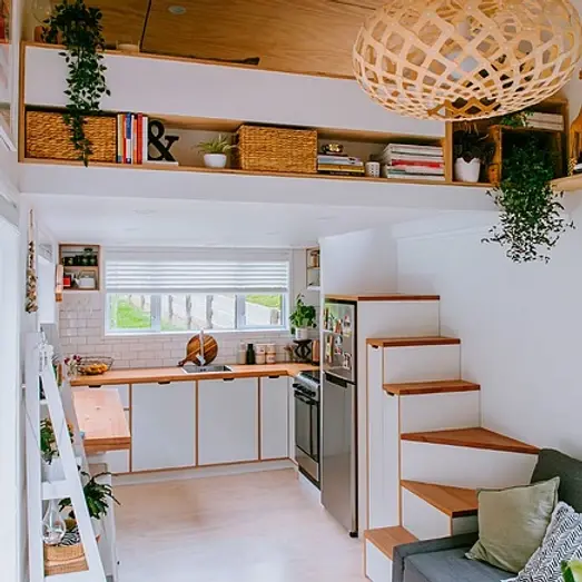 0611 Gorgeous tiny house on wheels with DIYer design smallhometours.com 4