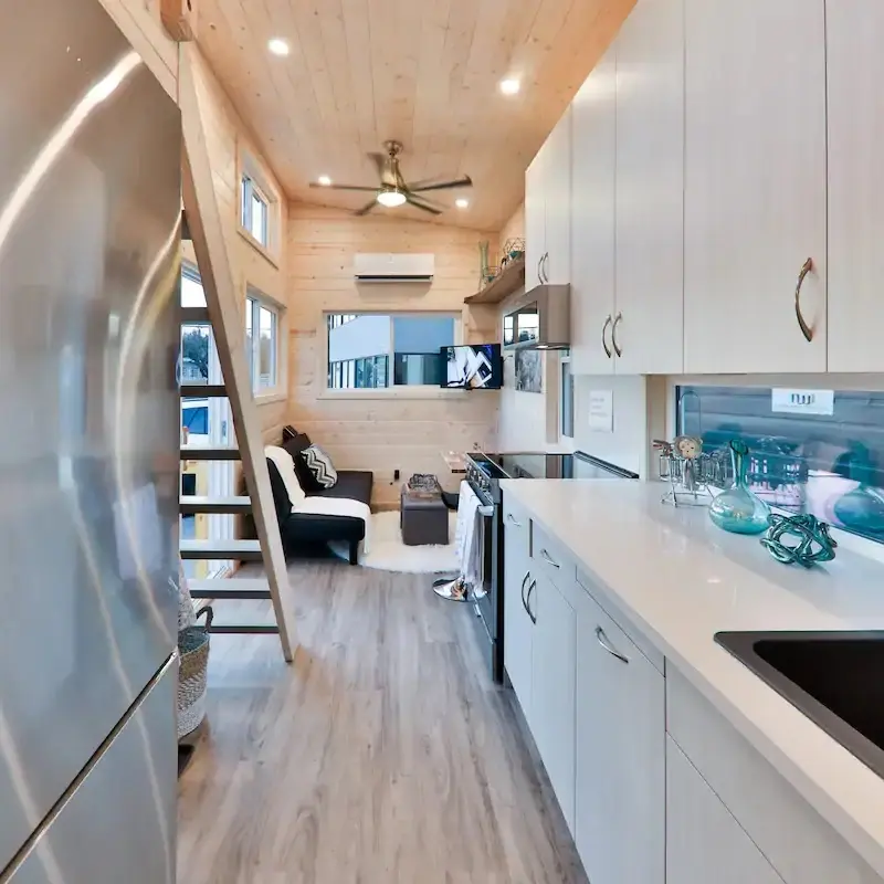 0613 Beautiful tiny house with a modern interior and a unique floor plan smallhometours.com 11
