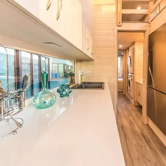 0613 Beautiful tiny house with a modern interior and a unique floor plan smallhometours.com 8