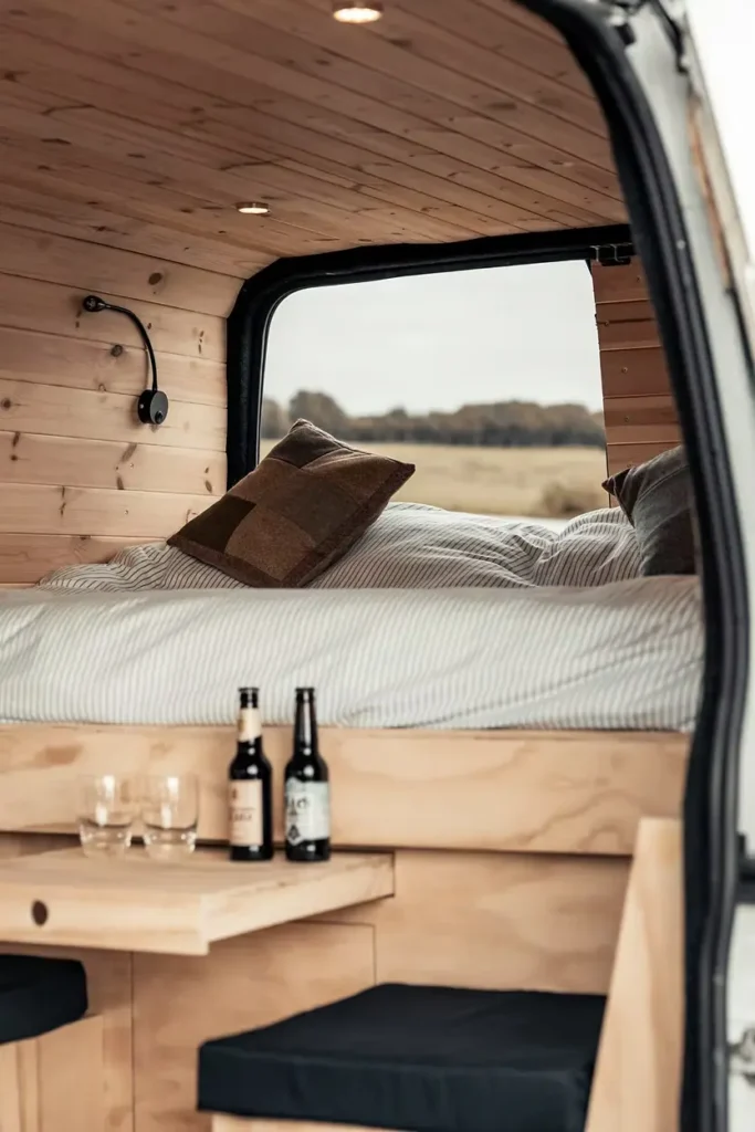 0614 Scandi style ford LWB transit no tiny caravan sinks here smallhometours.com 7