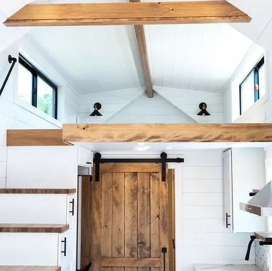 0621 Gorgeous 28ft tiny house with full size walk in shower smallhometours.com 5