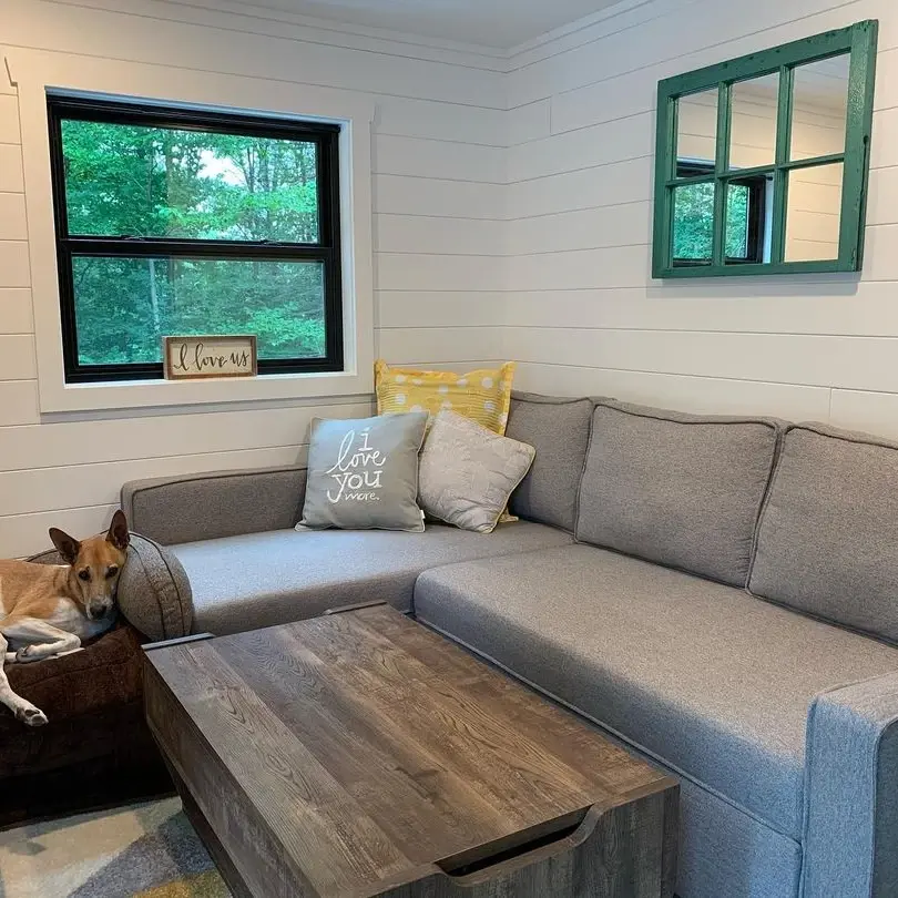 0621 Gorgeous 28ft tiny house with full size walk in shower smallhometours.com 8