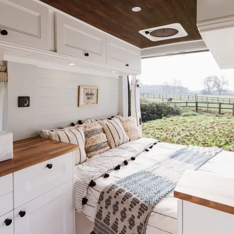 0622 Beautiful couple build their own camper from scratch smallhometours.com 9