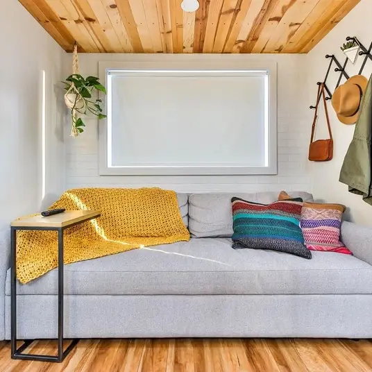 0623 Building a tiny house yourself isnt easy but this couple have made a gorgeous DIY tiny house 25k smallhometours.com 6