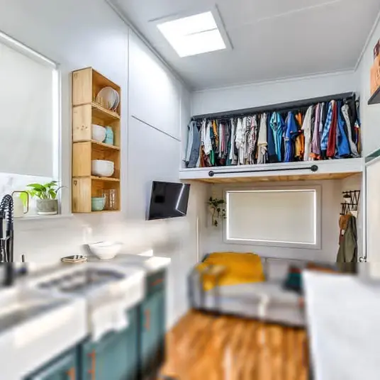 0623 Building a tiny house yourself isnt easy but this couple have made a gorgeous DIY tiny house 25k smallhometours.com 7