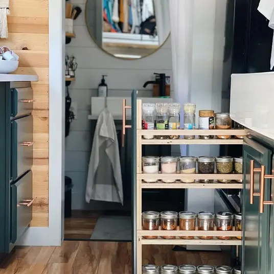 0623 Building a tiny house yourself isnt easy but this couple have made a gorgeous DIY tiny house 25k smallhometours.com 9