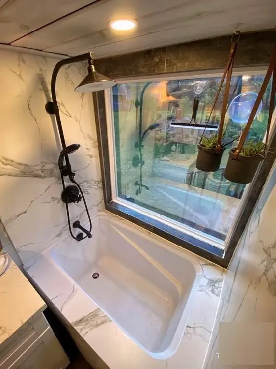 0627 At 28 feet long this tiny house has everything you need in an intelligent well designed space smallhometours