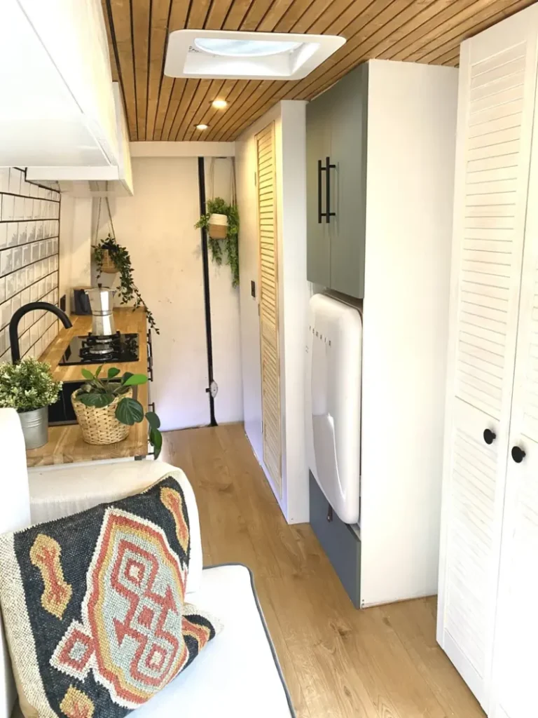 0632 Mercedes sprinter laid out to give the space to live in when the weather wont let you outside smallhometours.com 3