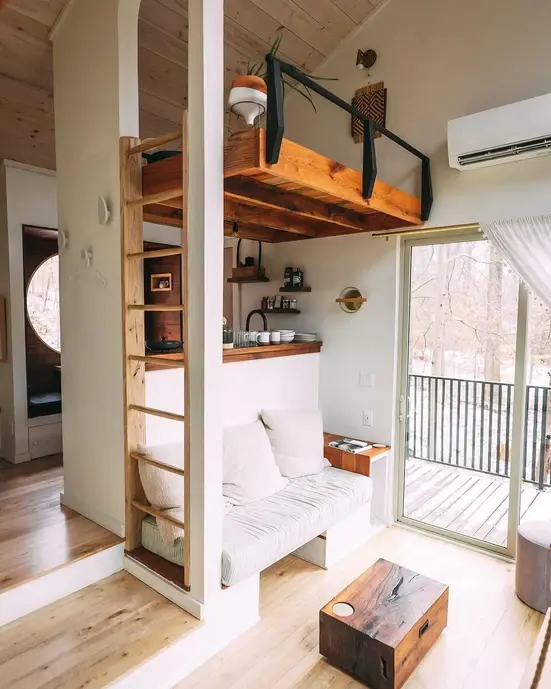 0639 A Stunning 400 sq ft tiny house that has everything including an indoor swing smallhometours.com 3