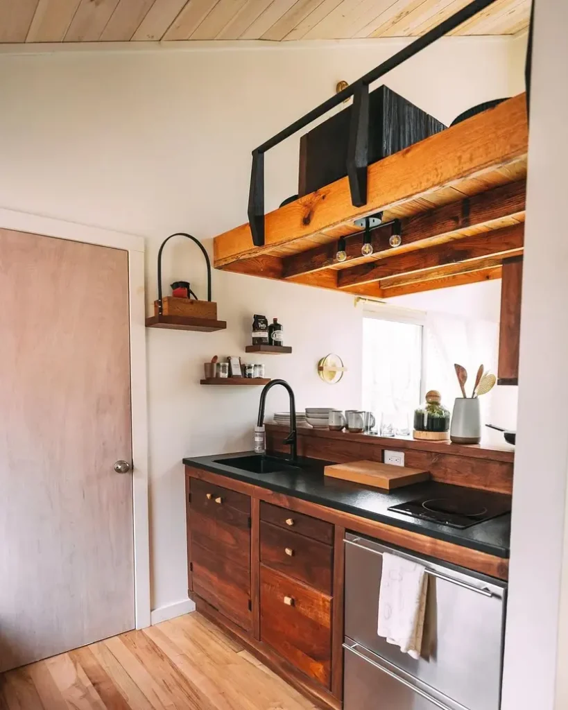 0639 A Stunning 400 sq ft tiny house that has everything including an indoor swing smallhometours.com 6