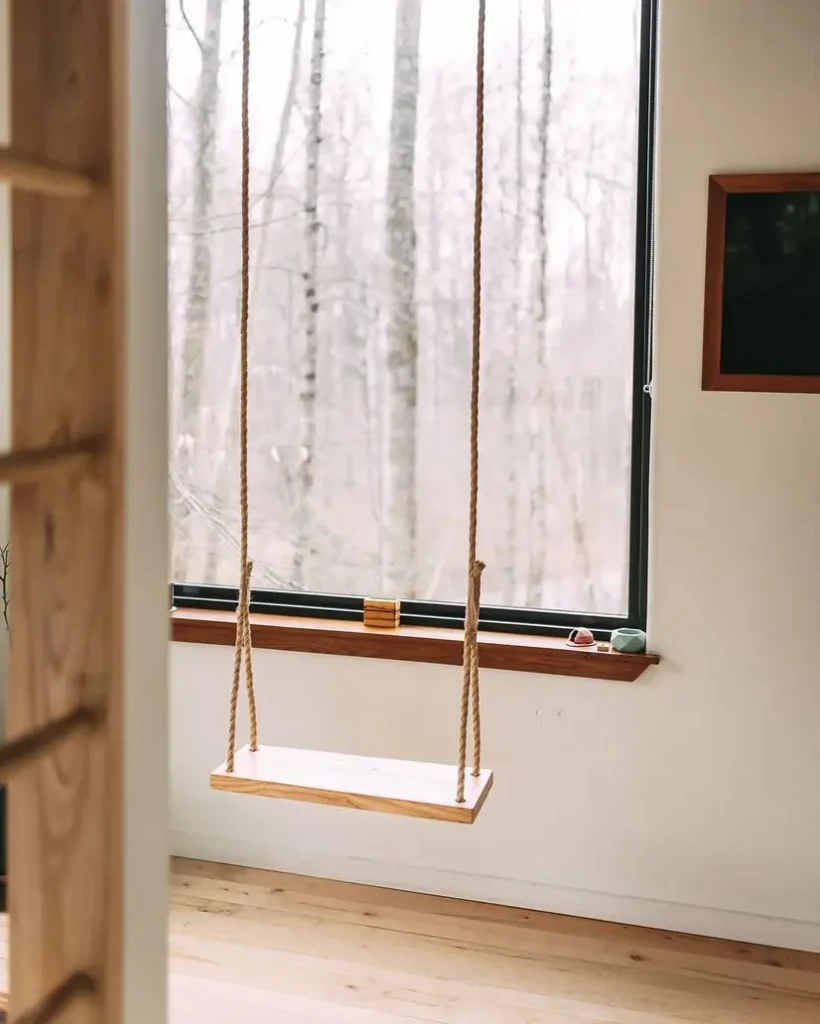 0639 A Stunning 400 sq ft tiny house that has everything including an indoor swing smallhometours.com 7