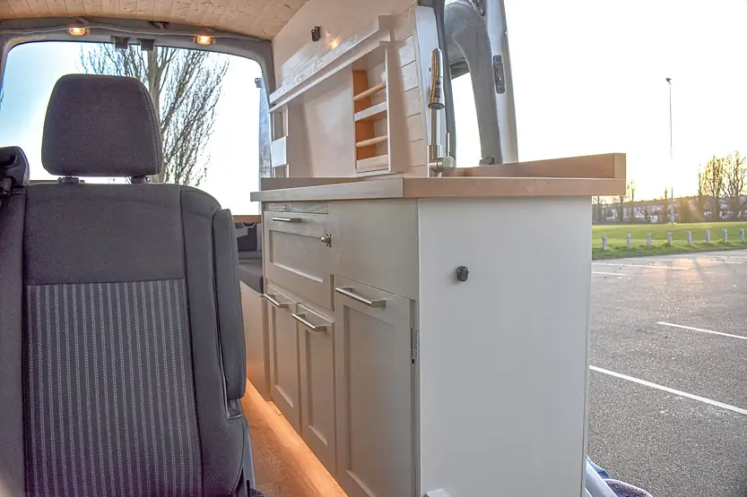 0642 Stunning Ford transit custom with noico sound deadening and goal zero yeti station smallhometours.com 2
