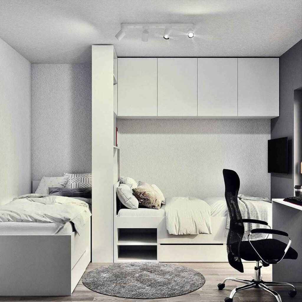 Tiny Teenage Bedroom Ideas smallhometours.com 4