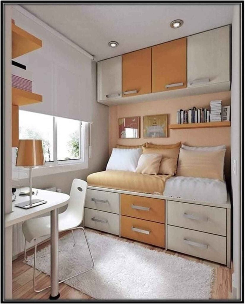 Tiny Teenage Bedroom Ideas smallhometours.com 7