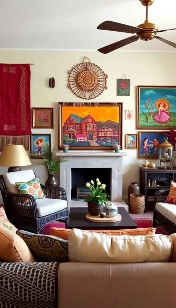 Vintage Mexican House Decor Ideas smallhometours.com 12