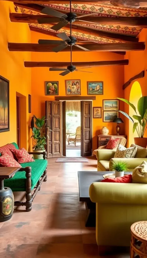 Vintage Mexican House Decor Ideas smallhometours.com 36