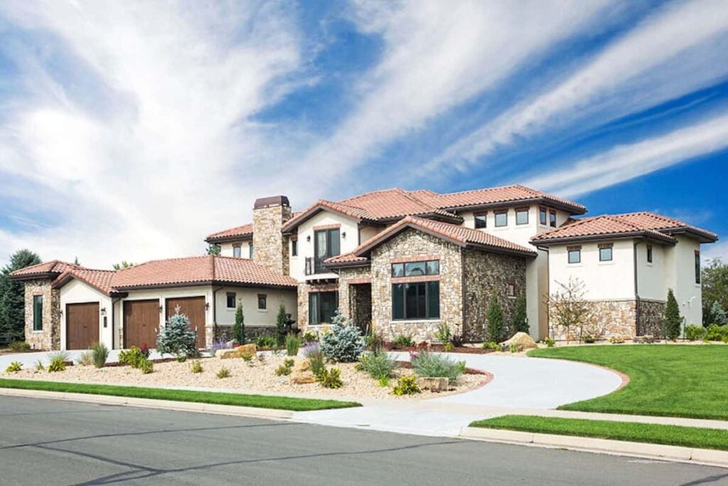 5-Bedroom Mexican Hacienda Two-Story Spanish Home With Main Level Primary Suite