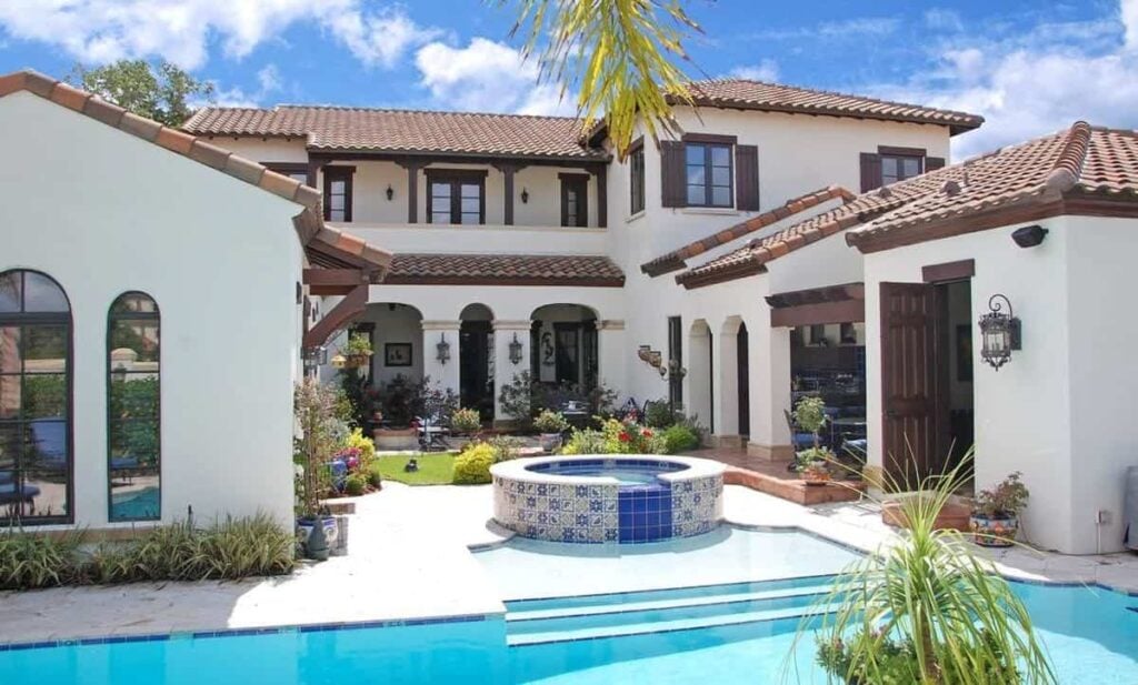 Elegant Mexican Hacienda Spanish-Style 6-Bedroom Timeless Mediterranean Villa