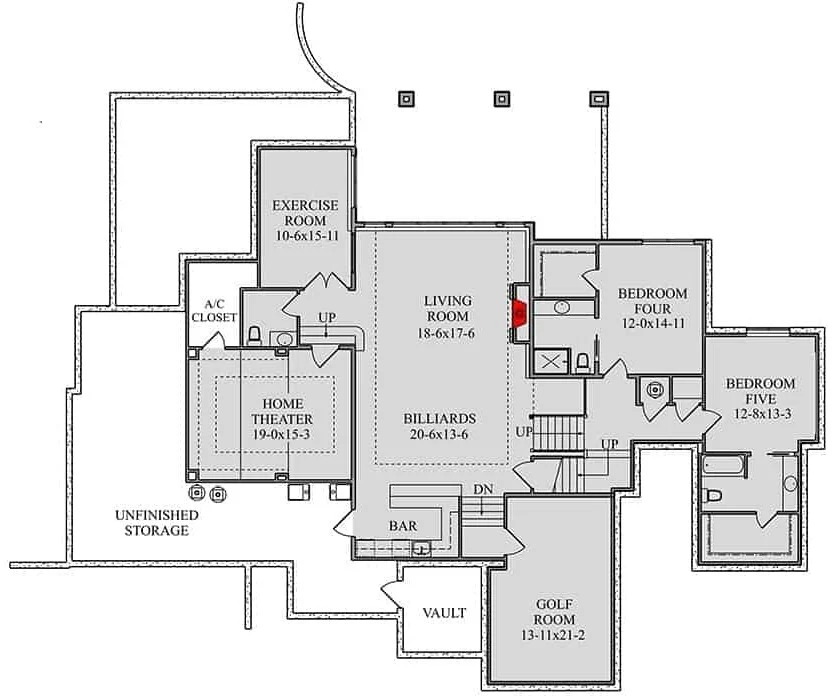 5-Bedroom Mexican Hacienda Two-Story Spanish Home With Main Level Primary Suite