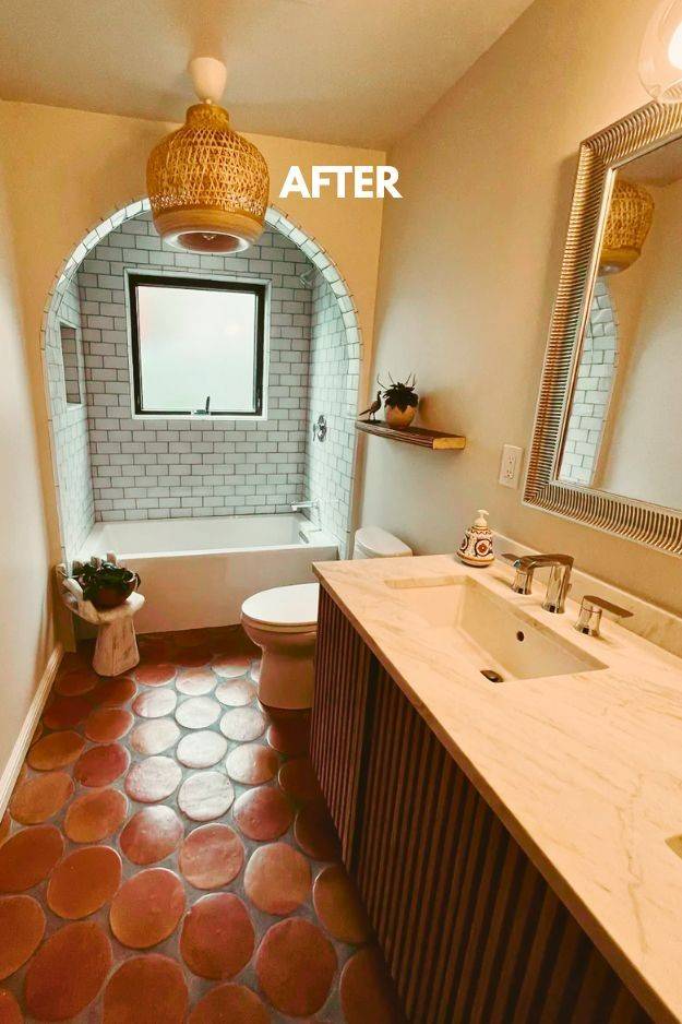 14 Small Bathroom Budget Makeover Before and After Real Remodels That Prove Big Style Is Possible smallhometours.com 16