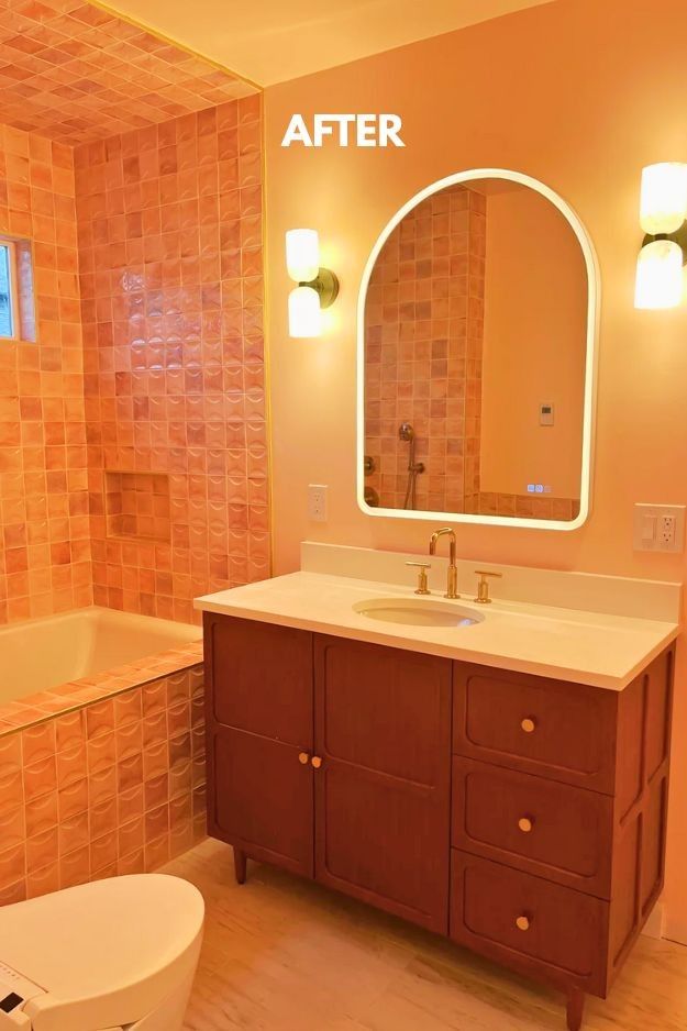 14 Small Bathroom Budget Makeover Before and After Real Remodels That Prove Big Style Is Possible smallhometours.com 32