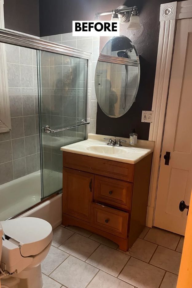 14 Small Bathroom Budget Makeover Before and After Real Remodels That Prove Big Style Is Possible smallhometours.com 33