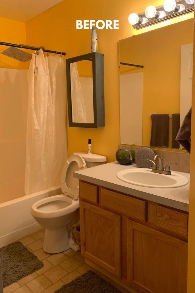 14 Small Bathroom Budget Makeover Before and After Real Remodels That Prove Big Style Is Possible smallhometours.com 5