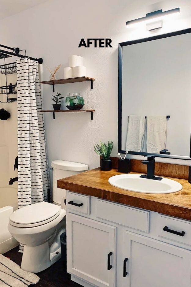 14 Small Bathroom Budget Makeover Before and After Real Remodels That Prove Big Style Is Possible smallhometours.com 6