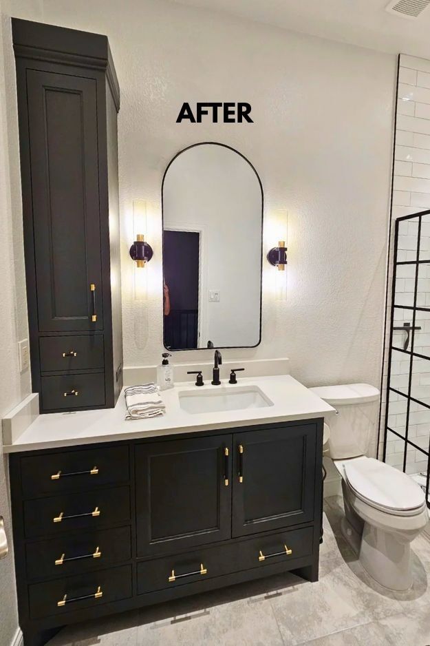 14 Small Bathroom Budget Makeover Before and After Real Remodels That Prove Big Style Is Possible smallhometours.com 7