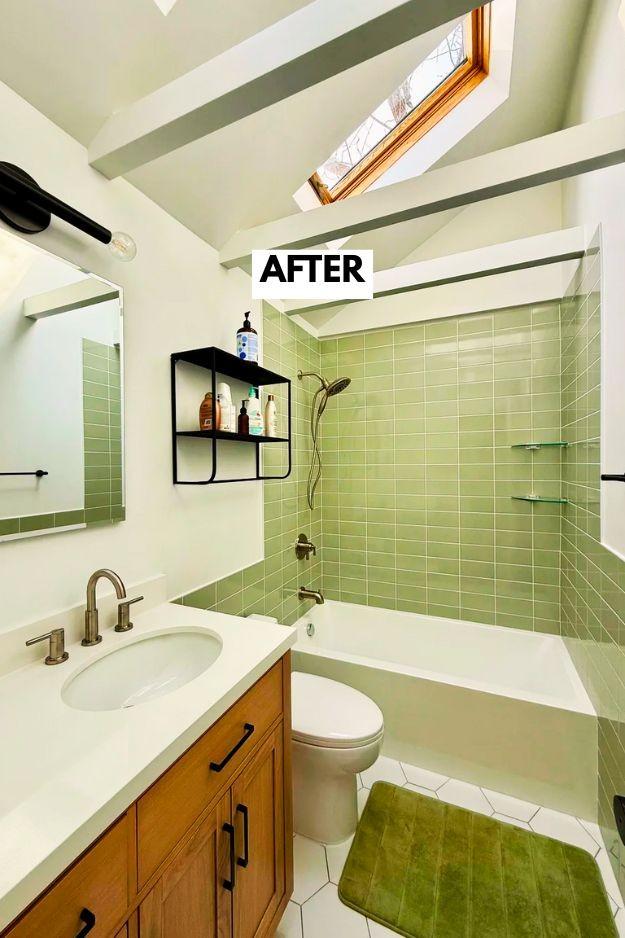 14 Small Bathroom Budget Makeover Before and After Real Remodels That Prove Big Style Is Possible smallhometours.com 9