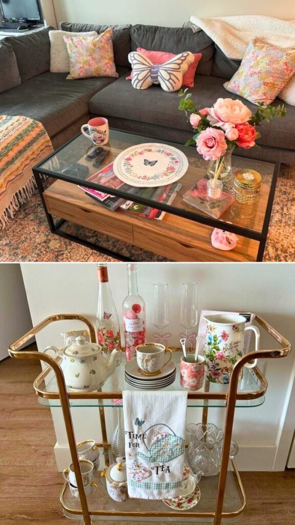 16 Girly Living Room Ideas for Small Spaces for Apartments That Feels Like a Hug smallhometours 20