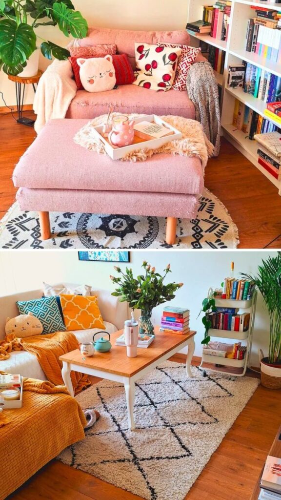 16 Girly Living Room Ideas for Small Spaces for Apartments That Feels Like a Hug smallhometours 6
