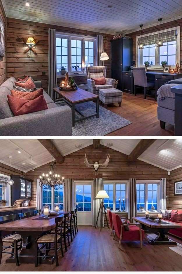 19 Cozy Rustic Winter Cabin Living Room Ideas That Feel Warm Calm and Timeless smallhometours.com 5